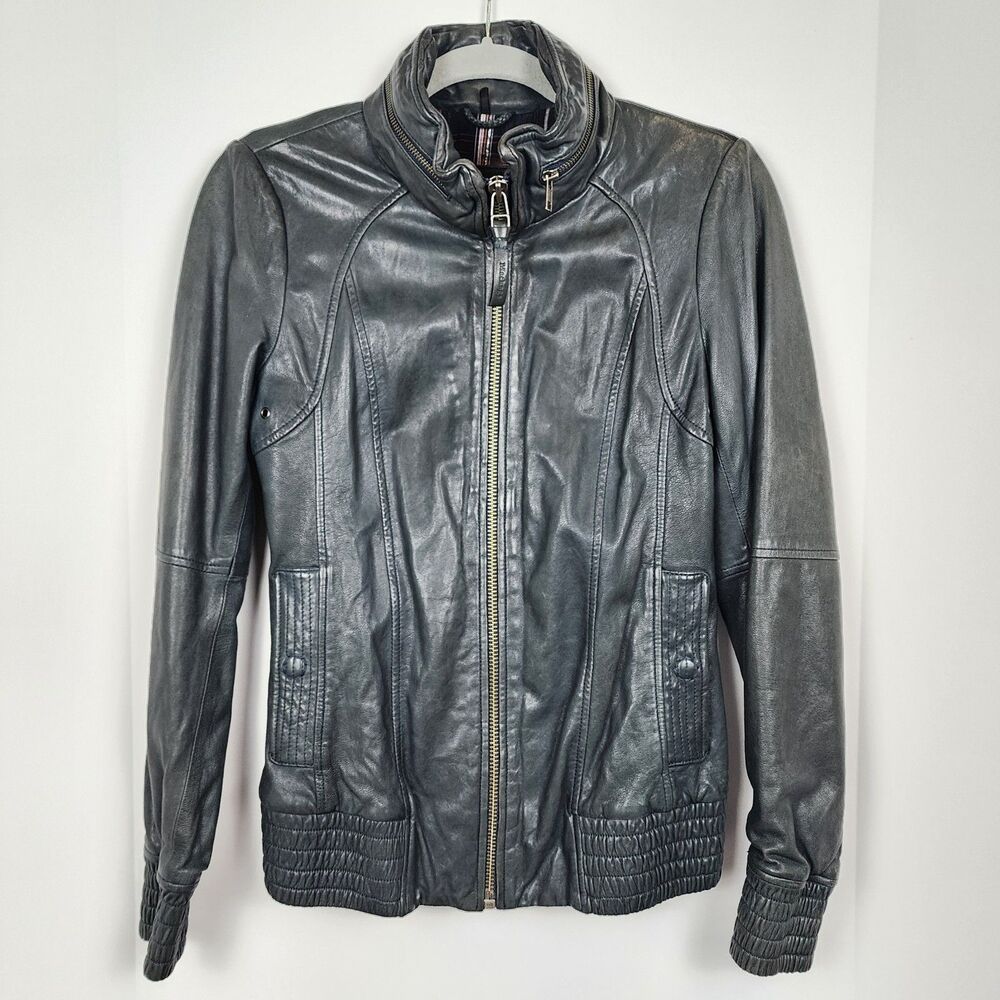 Mackage Aritzia Sophia Lambskin Leather Jacket Size Medium